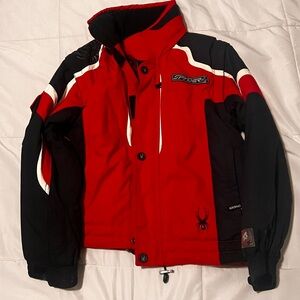 Spyder Red and Black Kids Jacket